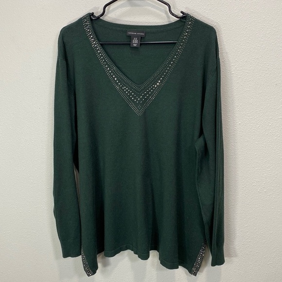 Adrienne‎ Vittadini green sweater - Picture 1 of 8